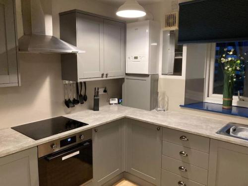 Konyha, Lawn View Apartment in Dawlish Városközpont