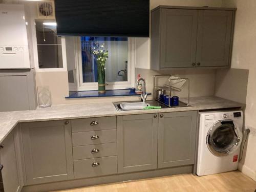 Konyha, Lawn View Apartment in Dawlish Városközpont