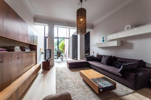 Rez/duplex 3 ch et jardin, Брюссель (фото 9)