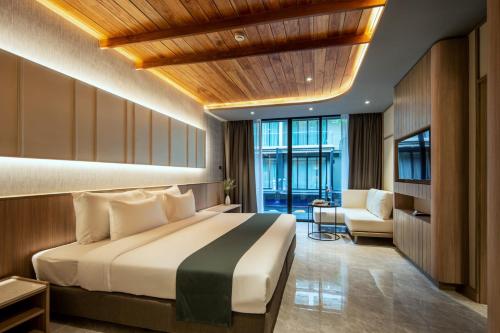 Chambre double avec 1 ou 2 lits, piscine