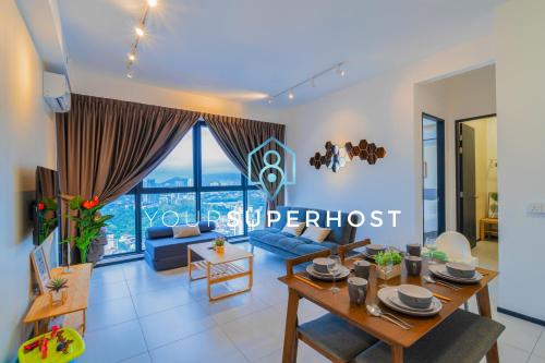 3 Bedroom 2 Bathroom High Floor View Luxurious Comfortable King Bed for 8Pax