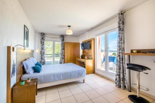 1 double bed