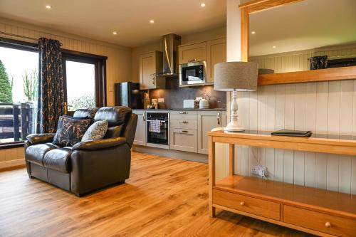 Konyha, Bluebell Lodge 24 with Hot Tub in Newton Stewart