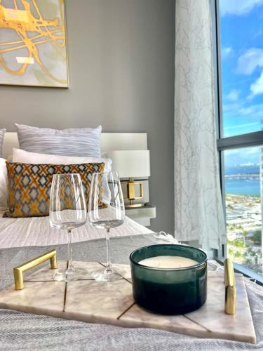 Ocean view Studio Pool and gym in Miami, USA