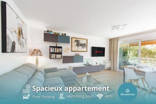 Spacieux appartement - Parking privé & Piscine - Location saisonnière - Beausoleil