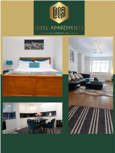 Spacious 5 bedroom house by Ideel Apartment for contractors in Milton Keynes free parking
