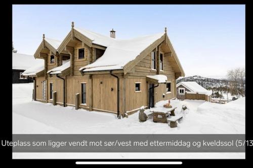 Exterior view, Flott moderne hytte i Holterdalen, 4 soverom, 2 bad, Jacuzzi, garasje in Rauland