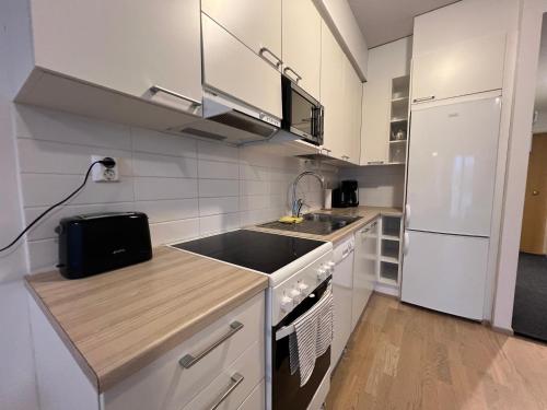 Saunallinen keskustayksio ja ilmainen yksityinen parkkipaikka in Turku