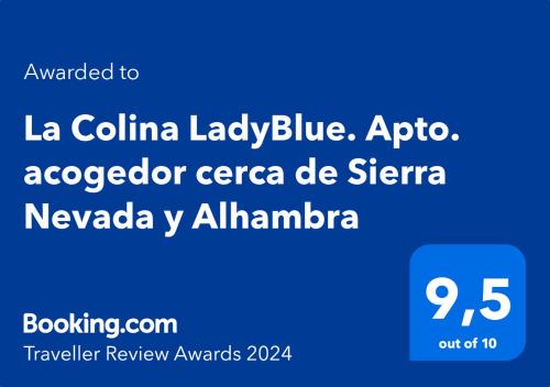 La Colina LadyBlue Apto acogedor cerca de Sierra Nevada y Alhambra