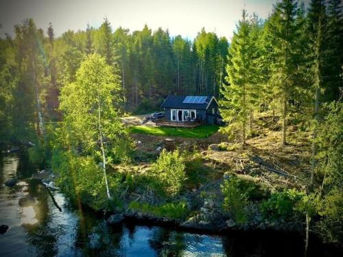. Water front scandinavian Forest View with no neighbors