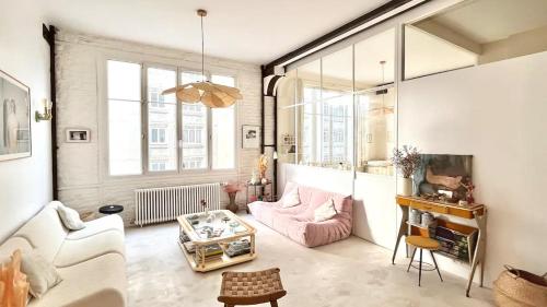 Luxurious loft in the heart of Belleville (2 bedrooms) - Location saisonnière - Paris