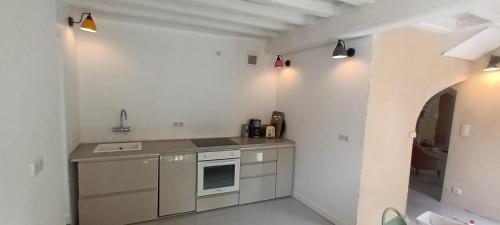 ห้องครัว, Gîte l'Echauguette du Perche (Gite l'Echauguette du Perche) in โนเซ