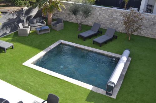 DOMAINE ETOILE DU BERGER - 3 Villas avec piscines individuelles chauffées - à 450 m de la plage - Accommodation - Saint-Aygulf