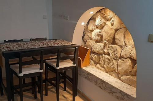 Two stand-alone flats on the cliff with wild animals, Galilee Sea & Mountains View in Safed