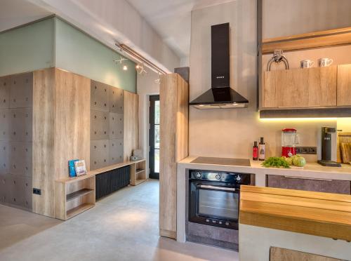 מטבח, Einzigartige Villa in Paros mit Jacuzzi und Strandzugang in מולוס פראו