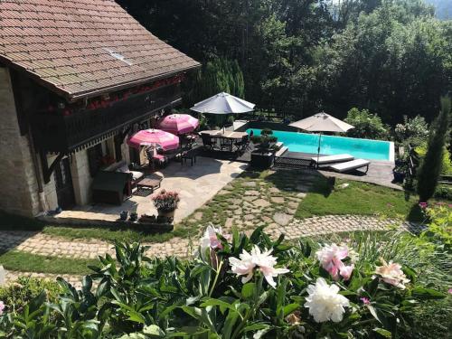 Балкон/тераса, La ferme de Quinette in Fillinges