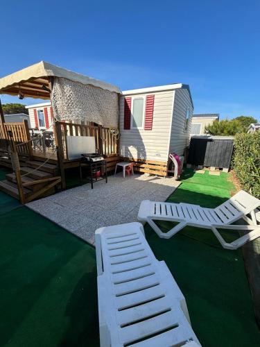 Mobil home 6 à 8 personnes Sans Fun Pass - Camping - Canet-en-Roussillon