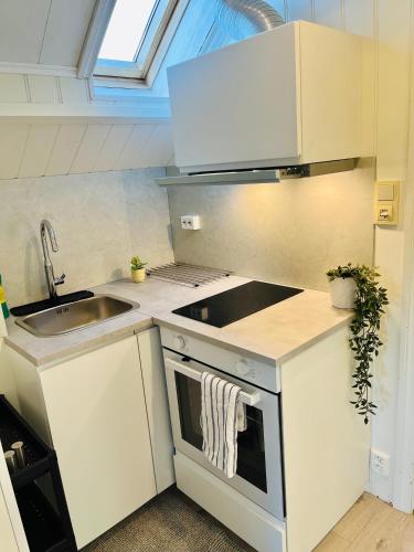 Konyha, A beautiful 3-bedroom apartment with stunning views and free parking in Külváros