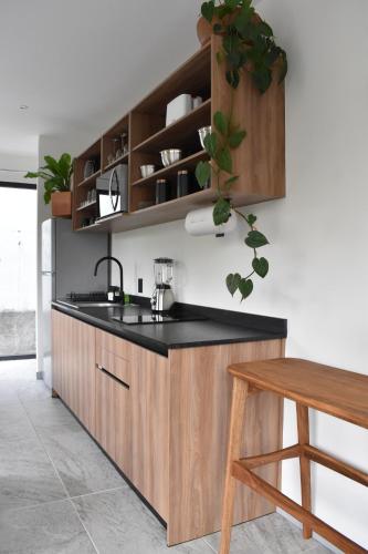 Küche, Tanat Art Hotel in Mexiko Stadt