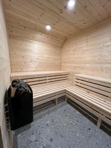 Sauna, Drewniany Domek nad Doliną Dunajca - Malo Stay (Drewniany Domek nad Dolina Dunajca - Malo Stay) in Jamna