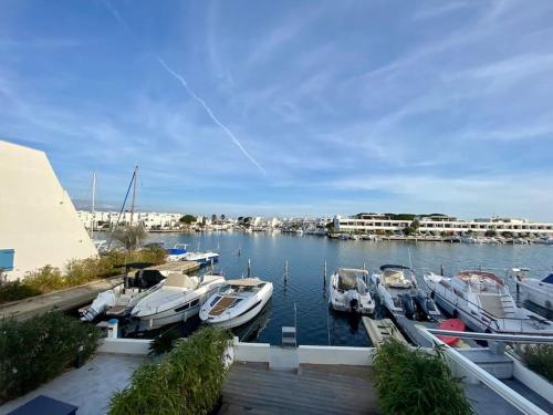 Les Arpèges vue marina - Location saisonnière - Le Grau-du-Roi