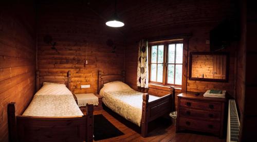 Bothy Cabin -Log cabin in wales - with hot tub in Bettws Cedewain