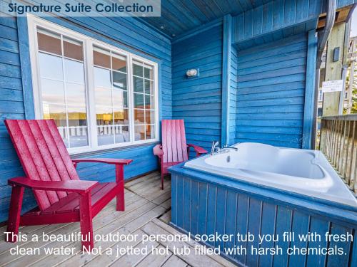 陽台/露台, 水邊岸上套房酒店 (Waters Edge Shoreside Suites) in 尤克盧利特市中心