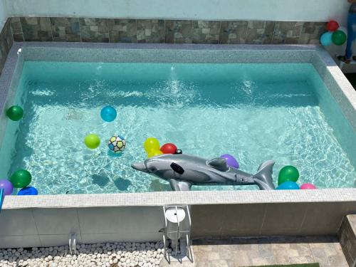 Casa de descanso con piscina Galileos in León, Mexico