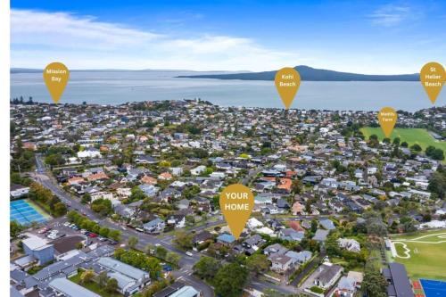 Ocean View Spacious 5BR Retreat for Families, Auckland (zdjęcie 4)