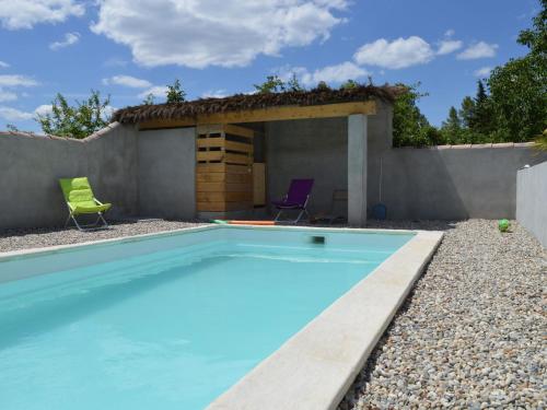 Chic Holiday Home in Pradons with Swimming Pool