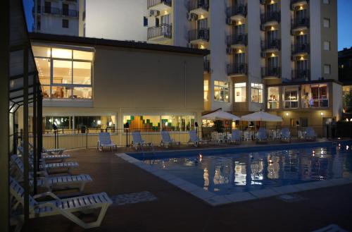 Úszómedence, Hotel Plaza in Lido Degli Estensi