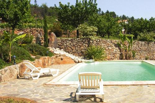 Charming stone house with shared pool, Chambonas