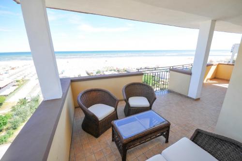 Erkély/terasz, Hotel Plaza in Lido Degli Estensi