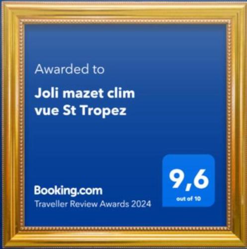 Joli mazet clim vue St Tropez