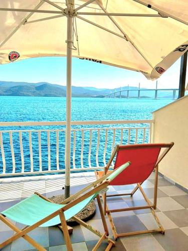 Mirta's apartment, 5m from sea in Klek