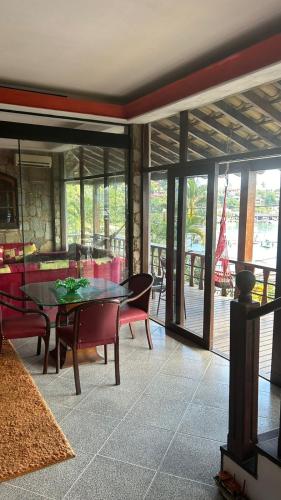 شرفة/ تراس, Mansão Espetacular Angra (Mansao Espetacular Angra) in آنجرا دوس ريس