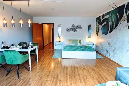 HOMELY STAY Serenity Greens - Stylisch Studio-Apartment with kitchen - 15 min from Oktoberfest -pet friendly, Múnich (foto 9)