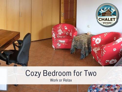 Chalet Weyarn: Doppelzimmer mit Balkon