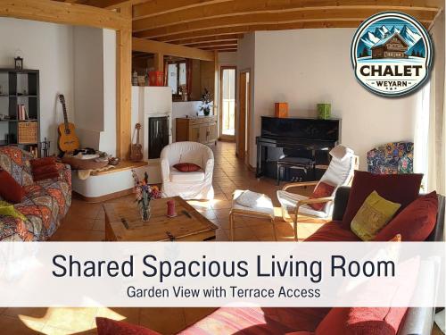 Chalet Weyarn: Doppelzimmer mit Balkon
