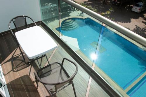 Balcony/terrace, Hotel Rega Suites Guayabitos - Family & Kitchen in Rincon De Guayabitos