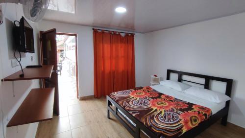 1 double bed