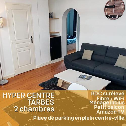 Hyper Centre: Appartement design lumineux 2 ch. # - Location saisonnière - Tarbes