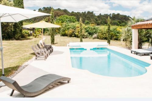 CASA-Manon des sources spacious holiday home with pool in Brue-Auriac