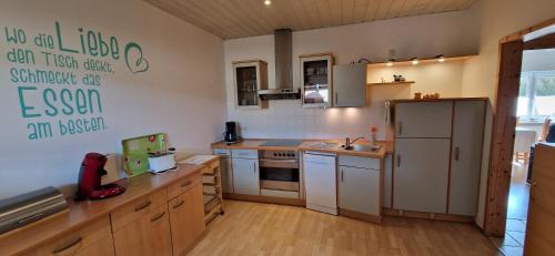 köök, Familienfreundlicher Ferienbungalow Sunnyside in Bosau