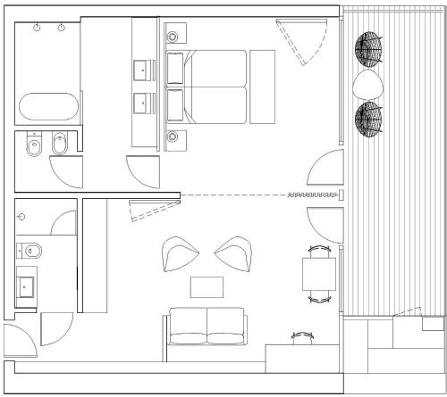 Suite, deluxe, vista sulle montagne