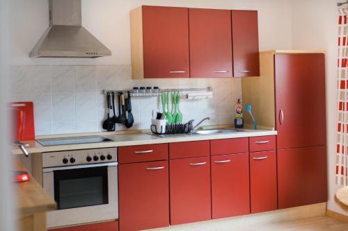 مطبخ, Ferienwohnung Spiegelberg in Spiegelberg