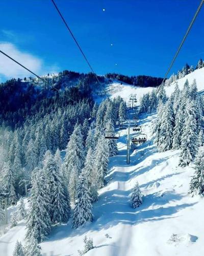 Cozy, spacious, quiet, with views of the slopes. in Comus