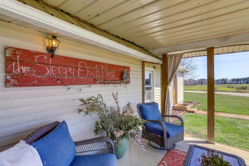Quiet Shiloh Retreat with Spacious Yard and Fireplace!
