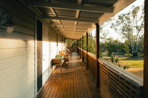 陽台/露台, Hunter Moon Country House, Hunter Valley in 布洛克