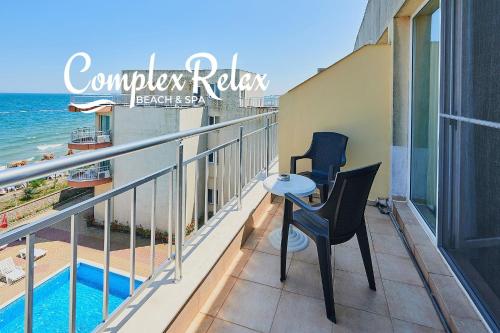 Balkong/terasse, Complex Relax Pomorie All Inclusive in Pomorie